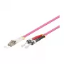 Patch kabelis LWL Duplex OM4 (Multimode, 50/125) LC/ST, LSZH, maināma polaritāte, 7,5m, Good Connections®