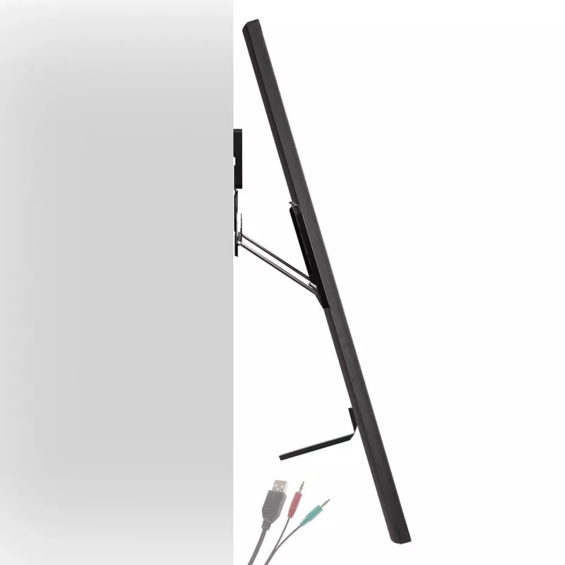 Maclean MC-481 Ultra plakans TV sienas stiprinājums 37-80 collu plakaniem un izliektiem televizoriem, līdz 75 kg, VESA 600x400