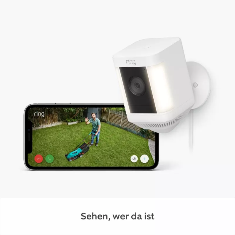 Ring Spotlight Cam Plus Plug-In āra tīkla novērošanas kamera