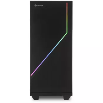 Sharkoon RGB FLOW - Midi Tornis - ATX - bez Barošanas Bloka - USB/Audio