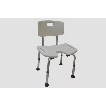Dušas krēsls REHA FUND Oliwier 81 RF-810 — regulējams augstums, technopolimērs, sēdekļa platums 48 cm, max slodze 110 kg