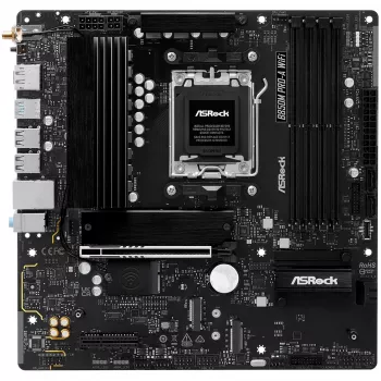 Mātesplate ASRock B850M Pro-A WiFi micro ATX – AMD B850, Socket AM5, DDR5, 4x DIMM, 256GB, Wi‑Fi, 2.5Gb LAN