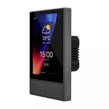 Sienas viedais Wi‑Fi vadības panelis Sonoff NSPanel melns 120mm