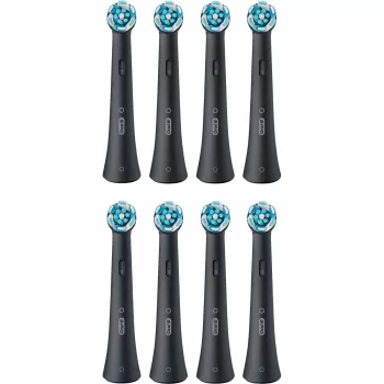 Oral-B IOUR8BK 8-pack melnas rezerves birstes galviņas