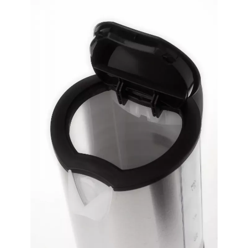 Adler AD 1216 elektriskā tējkanna 1.7 L Melna, Sudraba 2200 W