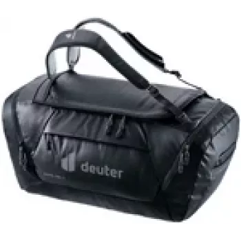 DEUTER Duffel Pro 60 — 60 L, melna, izturīga ceļojumu un sporta soma