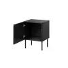 Naktsgaldiņu komplekts 2 gab. Cama Meble ISLA 44,5×40×59 cm matēts melns MDF/skaidu plātne
