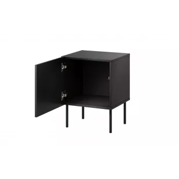 Naktsgaldiņu komplekts 2 gab. Cama Meble ISLA 44,5×40×59 cm matēts melns MDF/skaidu plātne
