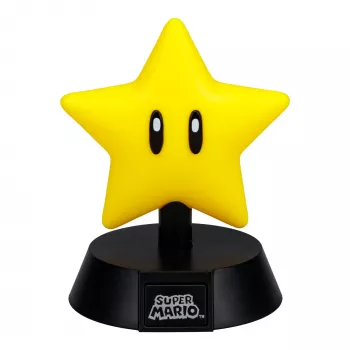Galda lampa Paladone Super Mario Super Star Icon Light — dekoratīvā LED naktsgaisma