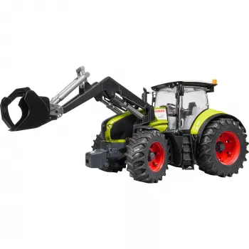 BRUDER Claas Axion 950 ar priekšējo iekrāvēju – 1:16 mēroga traktora modelis