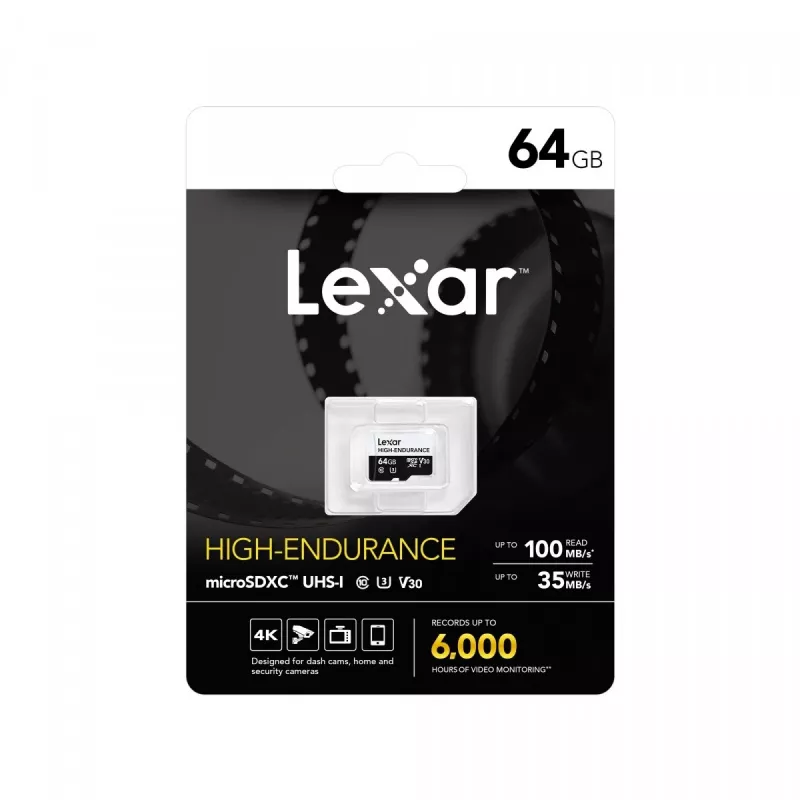 microSD High Endurance kartīte 64GB C10 A1 U1 V30 100/35MB/s