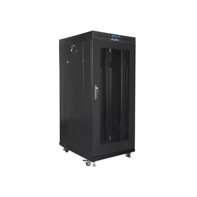 Brīvi stāvošs servera skapis Lanberg FF01-8822-23BL 22U 1200kg Melns
