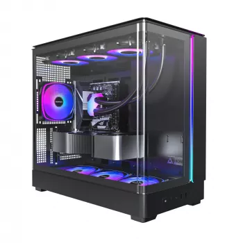 Korpusa Montech KING 15 PRO Melns — micro ATX / Mini-ITX midi tornis