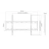 TV sienas stiprinājums Sunne 37-70-EF 37 inch–70 inch, max 40 kg, VESA 200x200–600x400, melns