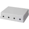 LogiLink - Installationskasten Netzwerkoberfläche - weiß - 4 Ports