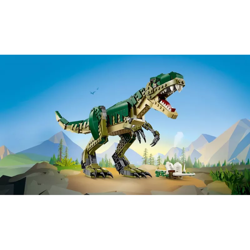 Konstruktors LEGO Creator 3-in-1 T.Rex būvējams modelis, 626 gab., 150 mm augstums, vecums 9+