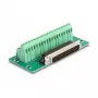 DeLOCK D-Sub 37 kontaktu vīrišķais uz spaiļu bloku DIN sliedei 51x30x116 mm