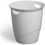 Durable 776010 Apaļš Plastmasas Atkritumu Tvertne, Pelēka, 16 l