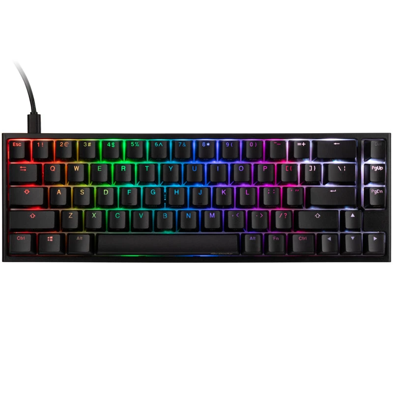 Ducky One 2 SF spēļu tastatūra, MX-Blue, RGB LED - Melna (US)