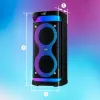 Portatīvais skaļrunis MANTA SPK0601B100, 100 W, Bluetooth, karaoke, bezvadu mikrofons, akumulators, ekvalaizers, disko apgaismojums