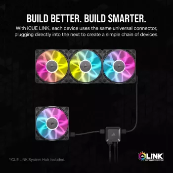 Ventilators Corsair iCUE LINK RX120 RGB balts