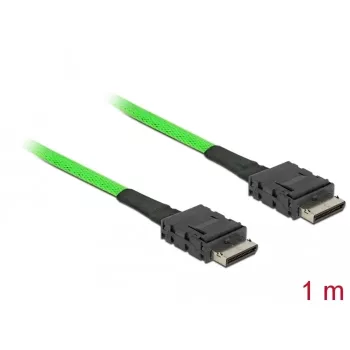 DeLOCK 85214 SAS kabelis 1 m Melns SFF-8611