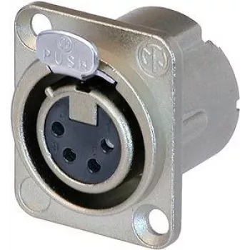 Neutrik NC4FD-LX - 26 mm - 31 mm - Sudraba - IEC 61076-2-103 - IEC 68-2-20 - UL 94 HB - IP40 - -30 - 80 °C (NC4FD-LX)