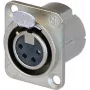 Neutrik NC4FD-LX - 26 mm - 31 mm - Sudraba - IEC 61076-2-103 - IEC 68-2-20 - UL 94 HB - IP40 - -30 - 80 °C (NC4FD-LX)