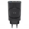 RealPower 450476 mobilās ierīces lādētājs Power bank, Viedpulkstenis, Planšete Melns AC Bezvadu uzlāde Ātrā uzlāde Iekštelpām