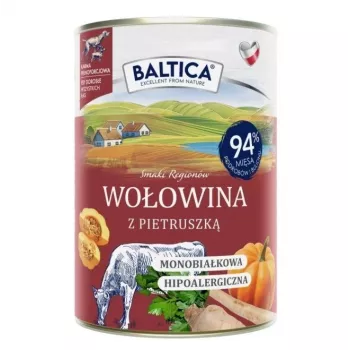 BALTICA regional flavours Liellopa gaļa ar pētersīļiem - slapjā suņu barība - 400g