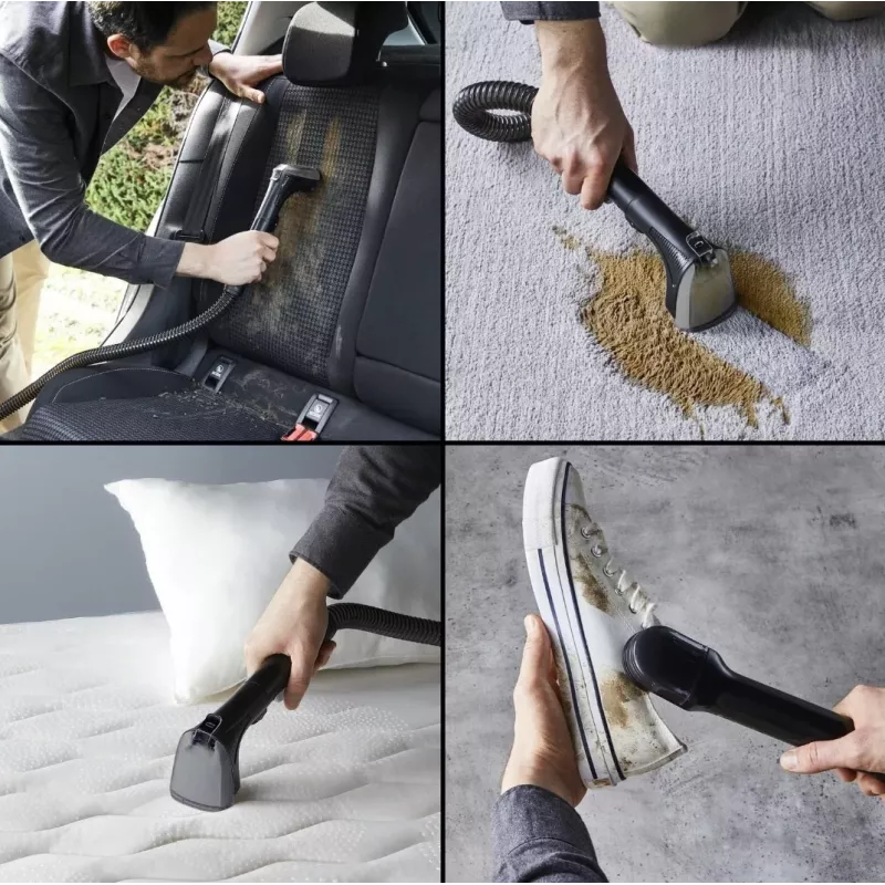 Portatīvais traipu tīrītājs Tefal Clean It Compact Pet IZ3020F0 — rokas mēbeļu un mājdzīvnieku traipu tīrītājs