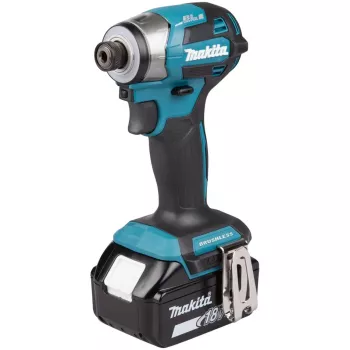 Triecējskrūvgriezis Makita DTD173RTJ 18V bezvadu, 1/4 collu patrona, 3600 apgr./min, pistoles rokturis, Li-Ion