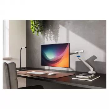 DIGITUS Single monitora stiprinājums līdz 35 collu ekrāniem, skava, 10 kg, VESA 75x75–100x100, slīpums -45–90°