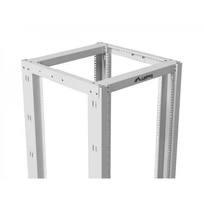 Atvērtais 19 collu statīvs LANBERG 42U, dziļums 800 mm, platums 600 mm, pelēks