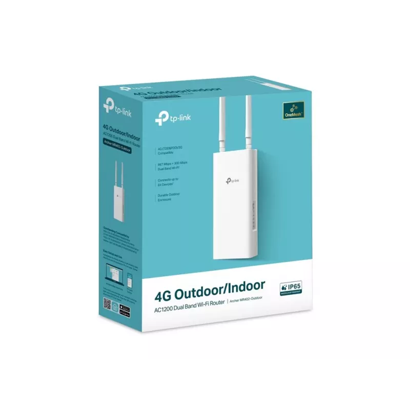 Āra Wi‑Fi maršrutētājs TP‑LINK Archer MR402‑Outdoor 4G AC1200 divu joslu