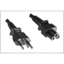 Microconnect PE010818BRAZIL strāvas kabelis melns 1.8 m C5 savienotājs