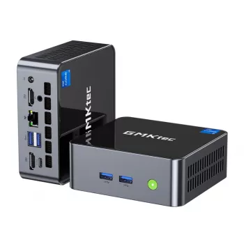 Mini dators GMKtec NucBox M3 Intel Core i5-12450H, 16 GB DDR4, 512 GB SSD, Windows 11 Pro, Melns