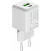 YENKEE YAC G38 20W 3A Power Delivery USB-C un USB-A sienas lādētājs