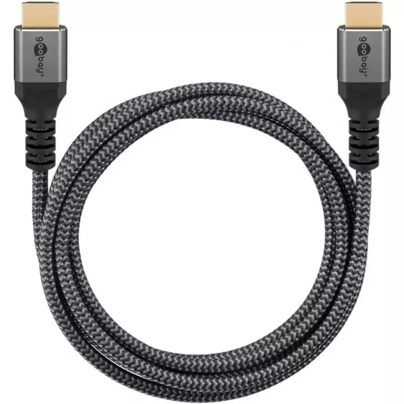 Goobay 65263 HDMI kabelis 5 m HDMI A tipa (standarta) pelēks