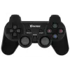 VAKOSS GP-4705BK bezvadu USB spēļu pults, PC/PS3, dual shock vibrācija, analogais/digitālais režīms, melna