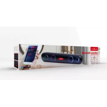 Gembird SPKBT-BAR400L skaņas josla Melna 2.0 kanāli 10 W