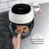 Fritētājs Sponge Air Fryer Stikla 4L Caurspīdīgs Dizains