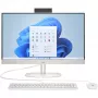HP 24-cr0009ng All-in-One dators AMD Ryzen™ 3 7320U 60,5 cm (23,8 inch) 1920x1080 8 GB LPDDR5 512 GB SSD Windows 11 Home Wi-Fi 6 Balts