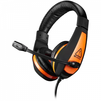 CANYON Star Raider GH-1A, Spēļu austiņas ar 3.5 mm ligzdu, regulējamu mikrofonu un skaļuma kontroli, 2in1 3.5 mm adapteris, kabelis 2 m, Melna, 0.23 kg