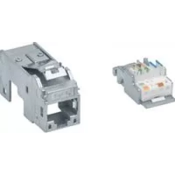 Hager GMKRJ45 – modulārais RJ45 savienotājs, platums 14,7 mm, dziļums 36 mm