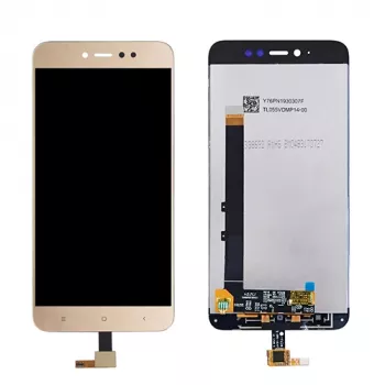 Ekrāna modulis Xiaomi Redmi Note 5A Prime (zelta rāmis) atjaunots