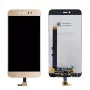 Ekrāna modulis Xiaomi Redmi Note 5A Prime (zelta rāmis) atjaunots