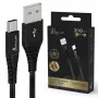 USB Type-A uz USB-C kabelis Extralink Smart Life pīts 2 m — 15W (5V 3A) melns