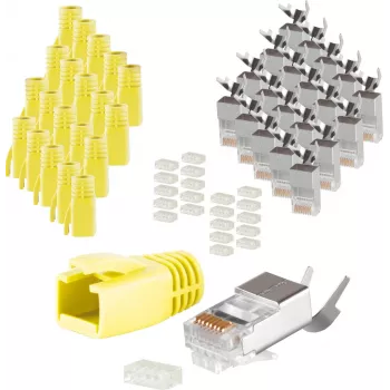 Savienotājs RJ-45 ShiverPeaks 72067-20Y Dzeltens