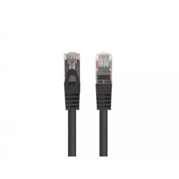 LANBERG RJ-45 Cat6 patch kabelis PCF6-20CC-0150-BK, F/UTP, CCA vadītājs, 1,5 m, melns